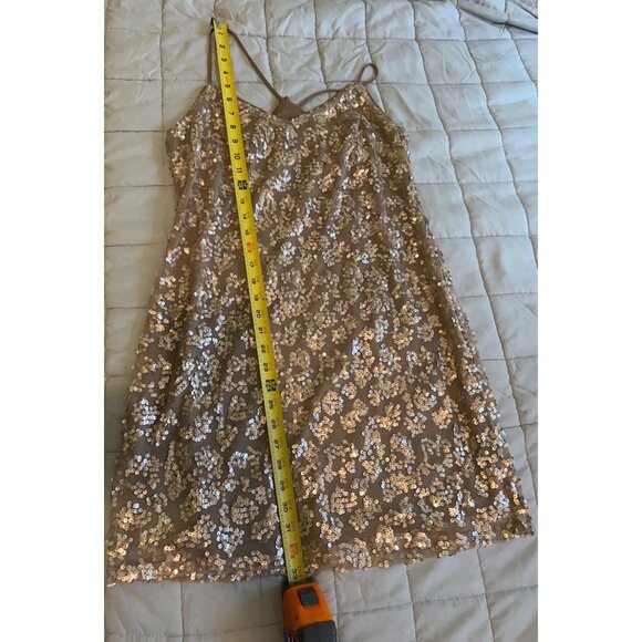 All In Favor Women’s Sequined Sparkly Strappy Party Mini Dress Size S - Picture 12 of 15
